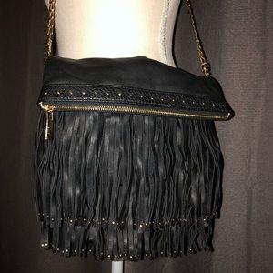 Faux leather crossbody